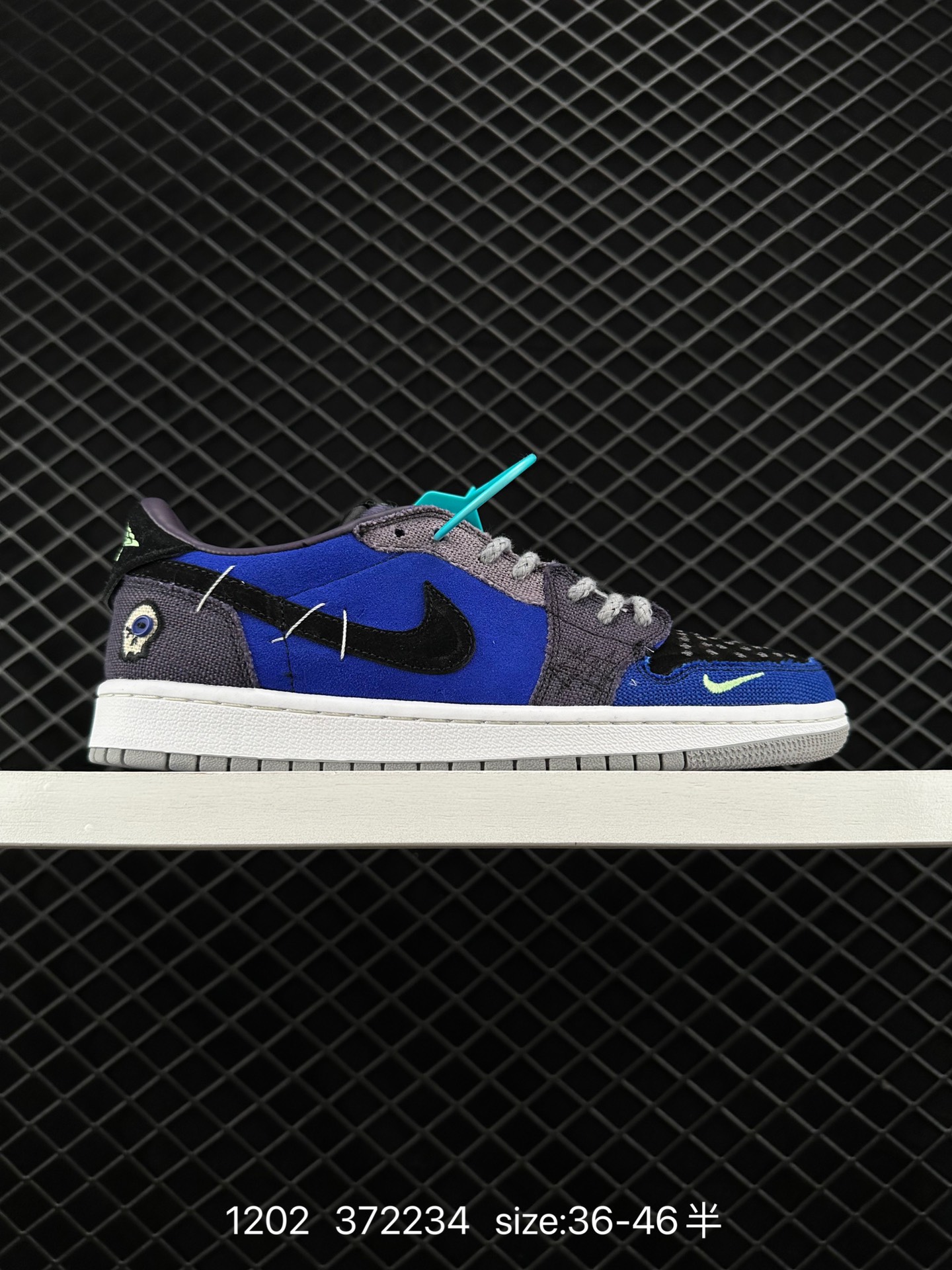 Louis Vuitton x Travis Scott x Nike Air Jordan 1 Low OG SP”Damier Azur/Brown/LV Monogram“